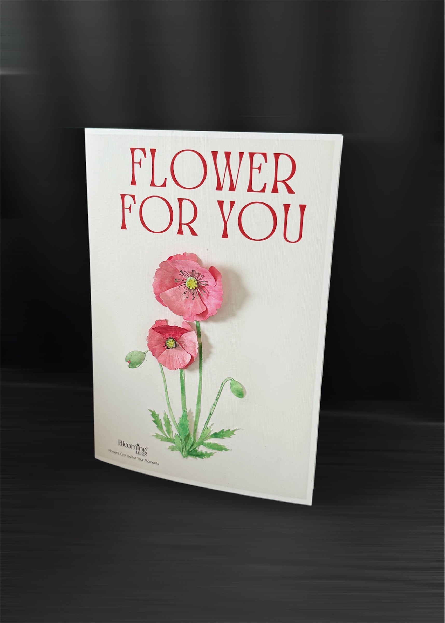 DIY 3D Poppy Paper Flower Card (Free)